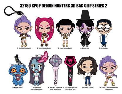 KPop Demon Hunters 3D PVC-Taschenanhänger Serie 2 Display (24)