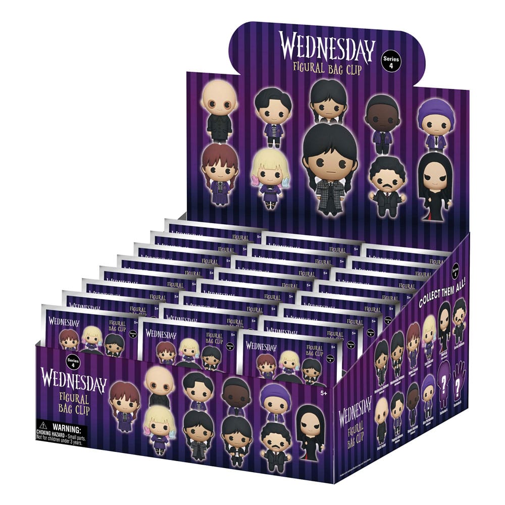 Wednesday 3D PVC-Taschenanhänger Serie 4 Display  (24)