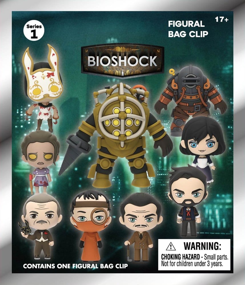 BioShock 3D PVC-Taschenanhänger Serie 1 Blind Bag Display (24)