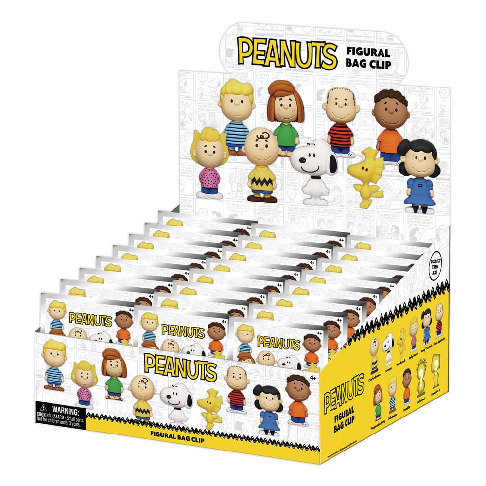 Peanuts 3D PVC-Taschenanhänger Snoopy Series 1 Display (24)