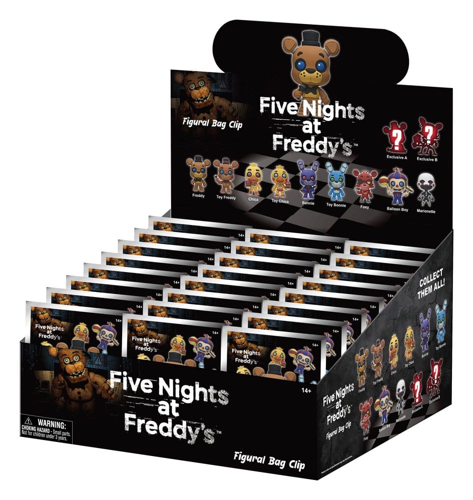 Five Nights at Freddy's 3D PVC-Taschenanhänger Serie 1 Display (24)