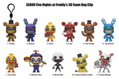Five Nights at Freddy's 3D PVC-Taschenanhänger Serie 1 Display (24)