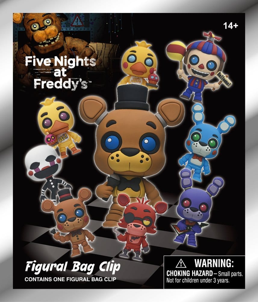 Five Nights at Freddy's 3D PVC-Taschenanhänger Serie 1 Display (24)