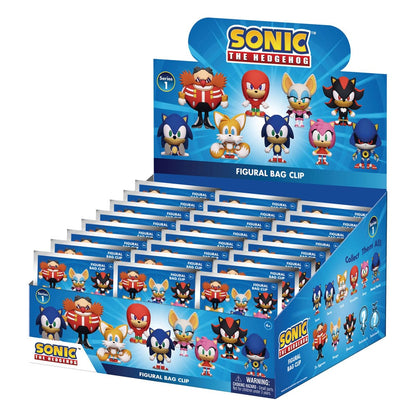 Sonic - The Hedgehog 3D PVC-Taschenanhänger Series 1 Display (24)