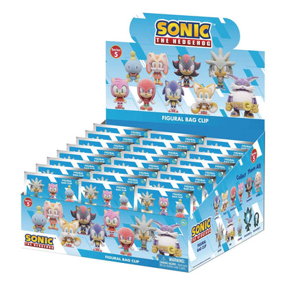 Sonic the Hedgehog PVC-Taschenanhänger Flocking Series 5 Display (24)