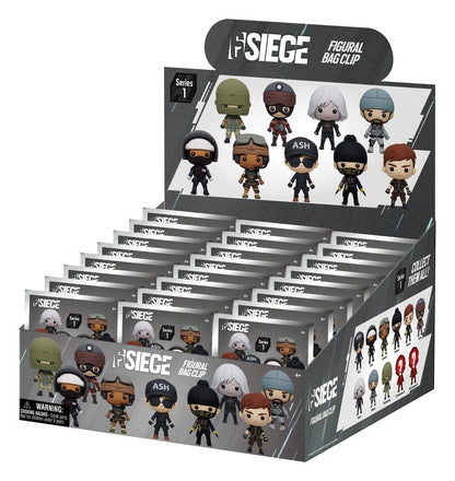 Six Siege 3D PVC-Taschenanhänger Serie 1 Display (24)