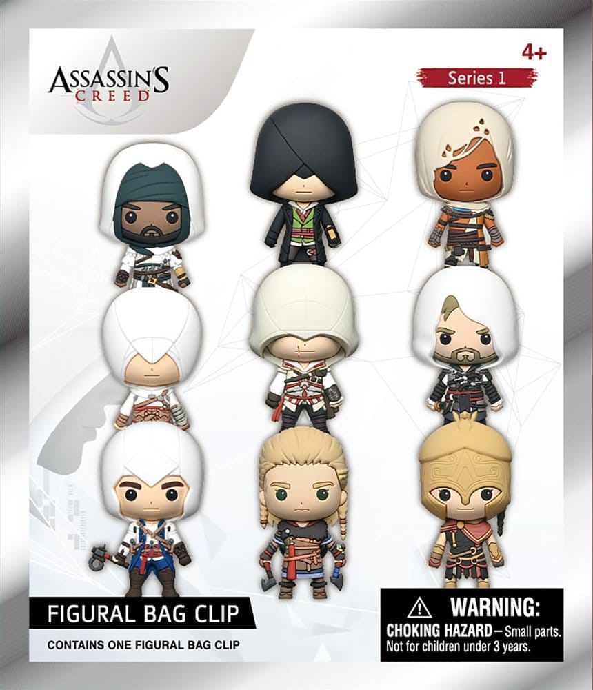 Assassin's Creed 3D Schaumstoff-Taschenanhänger Serie 1 Display (24)