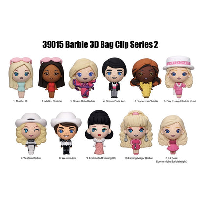 Barbie 3D PVC-Taschenanhänger Serie 2 Display  (24)