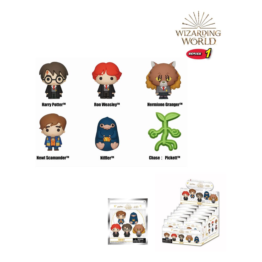 Wizarding World 3D 3D Magnete Series 1 Display (12)
