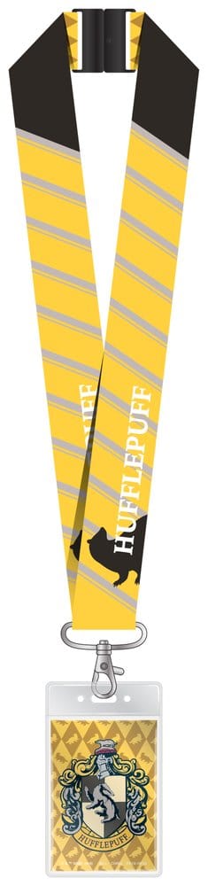 Harry Potter Luxus-Schlüsselband mit Kartenhalter Hufflepuff