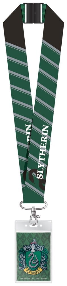 Harry Potter Luxus-Schlüsselband mit Kartenhalter Slytherin