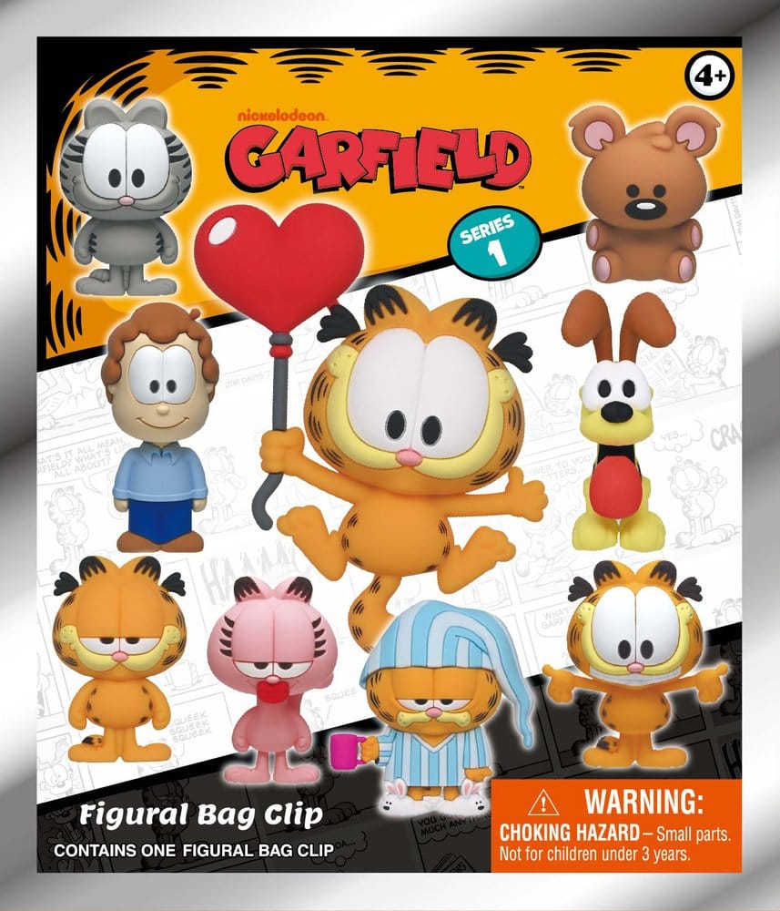 Garfield 3D PVC-Taschenanhänger Serie 1 Display (24)