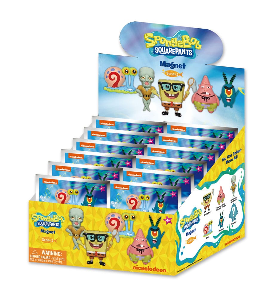 SpongeBob Schwammkopf  Magnete blind pack Series 2 Display (12)
