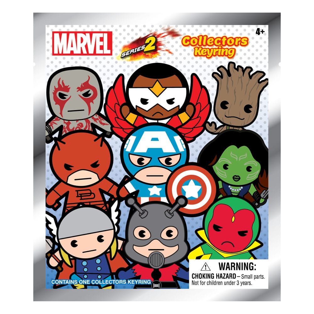 Marvel 3D PVC-Taschenanhänger Series 2 Display (24)