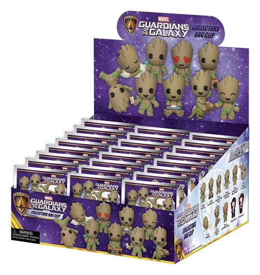 Marvel Groot 3D PVC-Taschenanhänger Serie 1 Blind Bag Display (24)