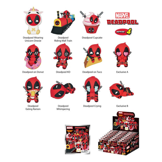 Deadpool PVC-Taschenanhänger Series 4 Display (24)