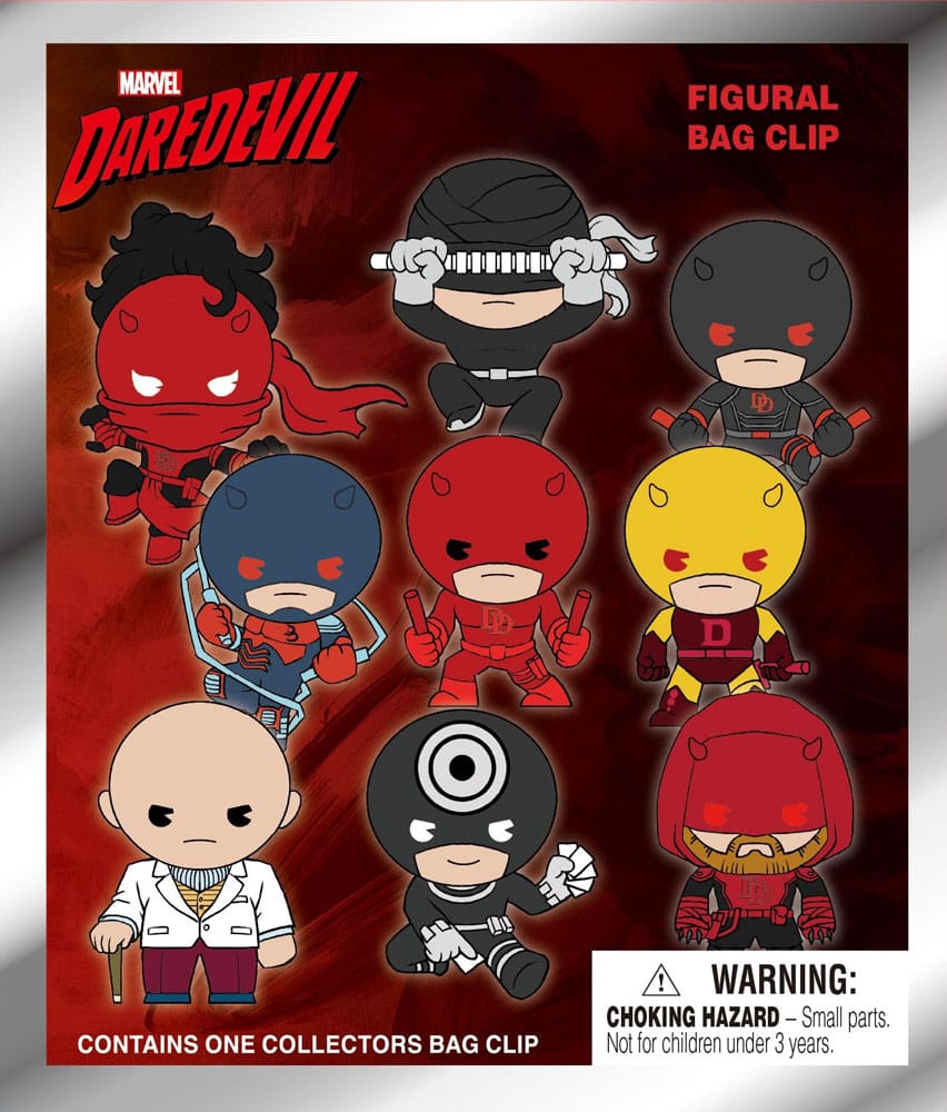 Daredevil 3D PVC-Taschenanhänger Classic Display (24)