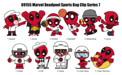 Deadpool 3D PVC-Taschenanhänger Serie 7 Display (24)