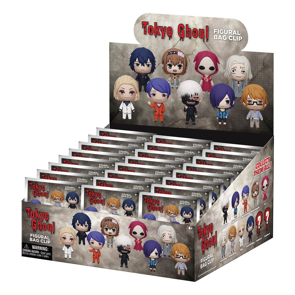 Tokyo Ghoul 3D PVC-Taschenanhänger Series 2 Display (24)