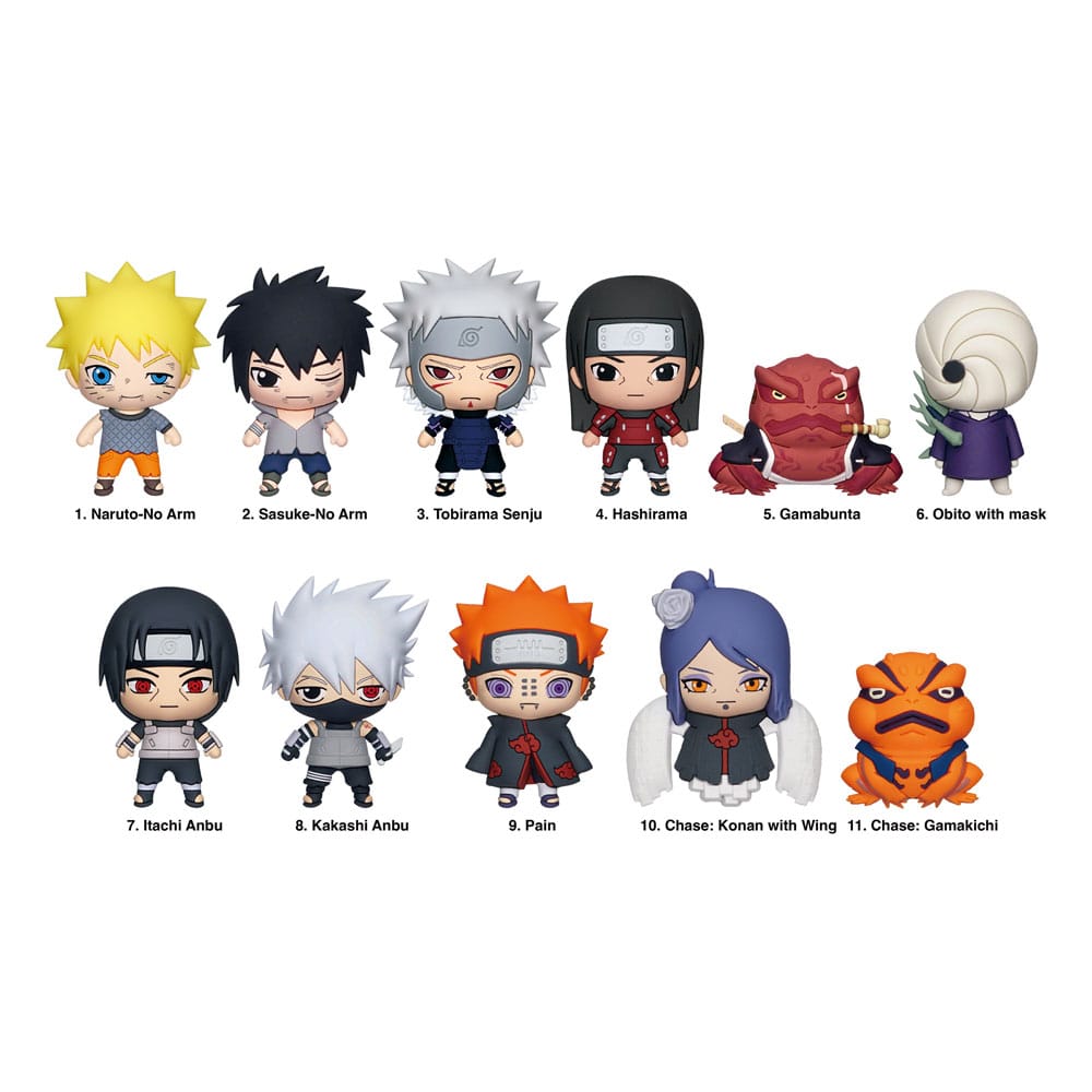Naruto Shippuden 3D PVC-Taschenanhänger Series 5 Display (24)