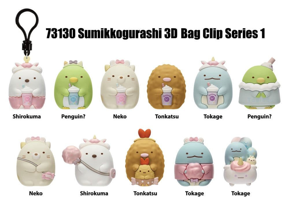 Sumikko Gurashi 3D PVC-Taschenanhänger Serie 1 Blind Bag Display (24)