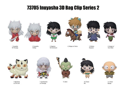 InuYasha 3D PVC-Taschenanhänger Serie 2 Display (24)