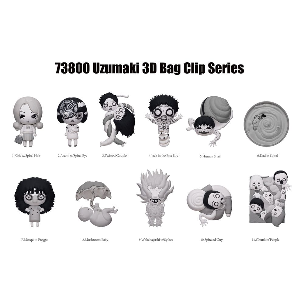 Uzumaki - Spiral Into Horror 3D PVC-Taschenanhänger Serie 1 Display (24)