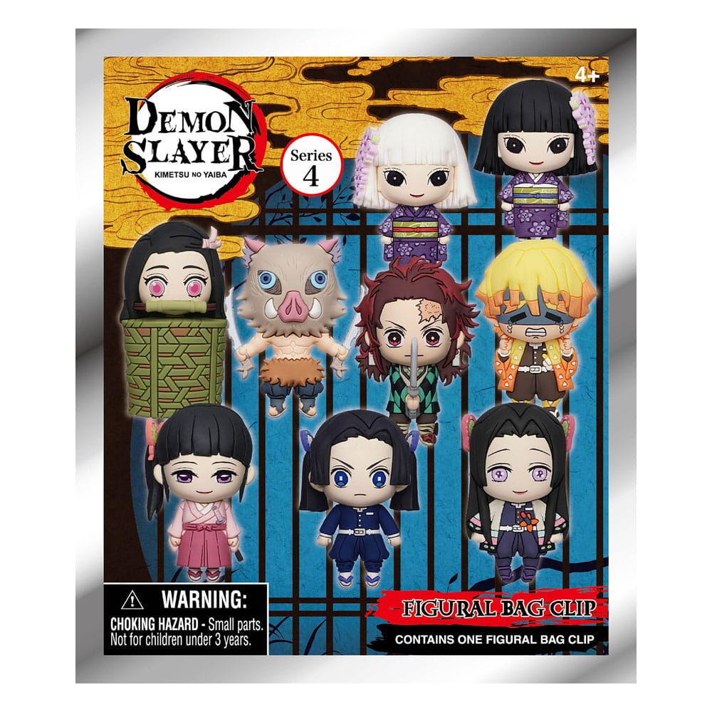 Demon Slayer: Kimetsu no Yaiba 3D PVC-Taschenanhänger Series 4 Display (24)
