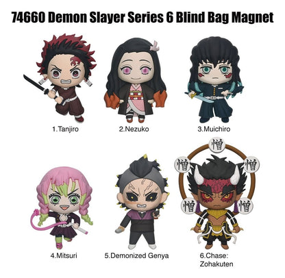 Demon Slayer 3D Schaumstoff Magnete Serie 6 Blind Bag Display (12)