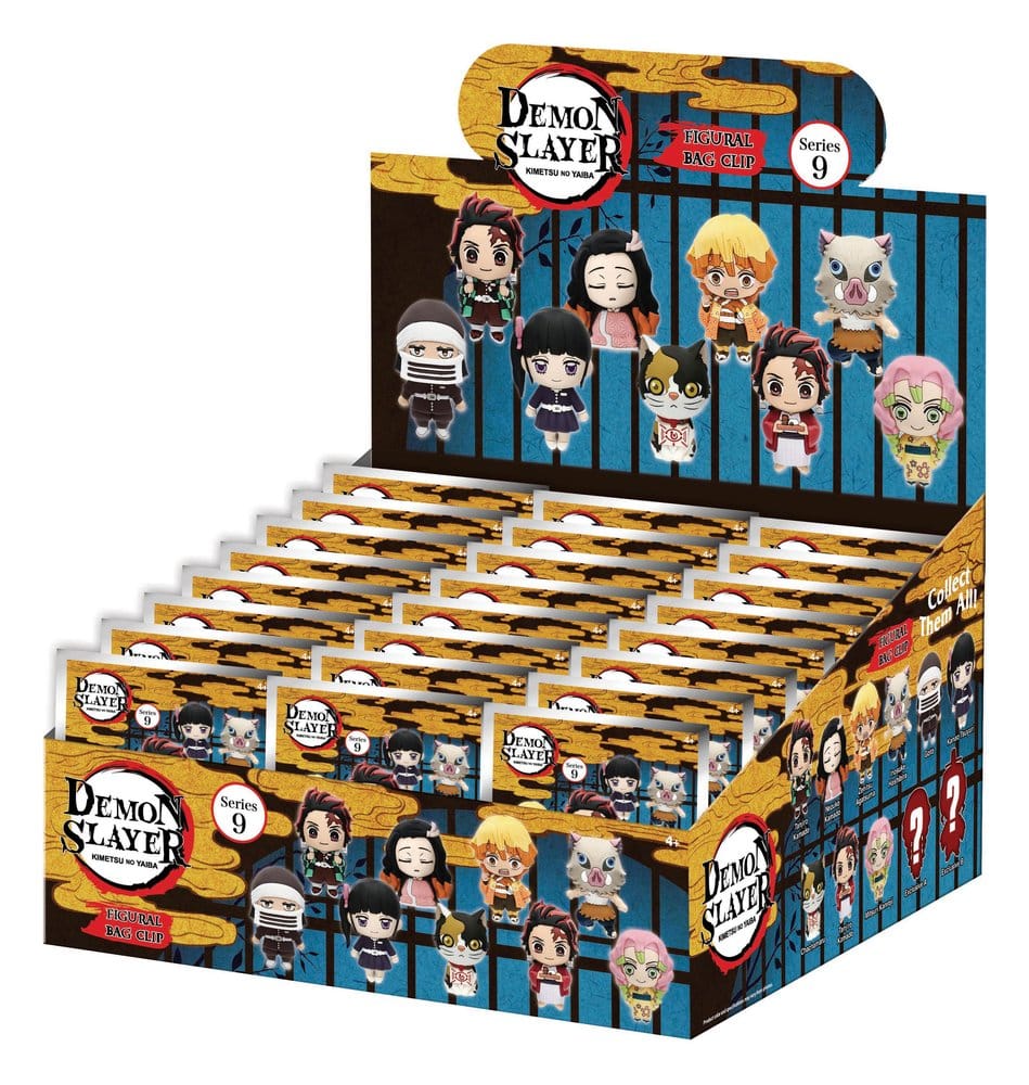 Demon Slayer: Kimetsu no Yaiba 3D PVC-Taschenanhänger Serie 9 Blind Bag Display (24)