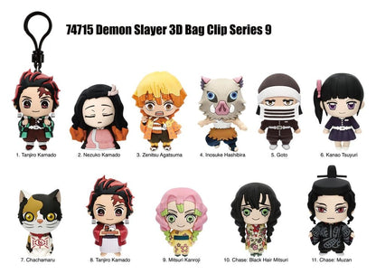 Demon Slayer: Kimetsu no Yaiba 3D PVC-Taschenanhänger Serie 9 Blind Bag Display (24)