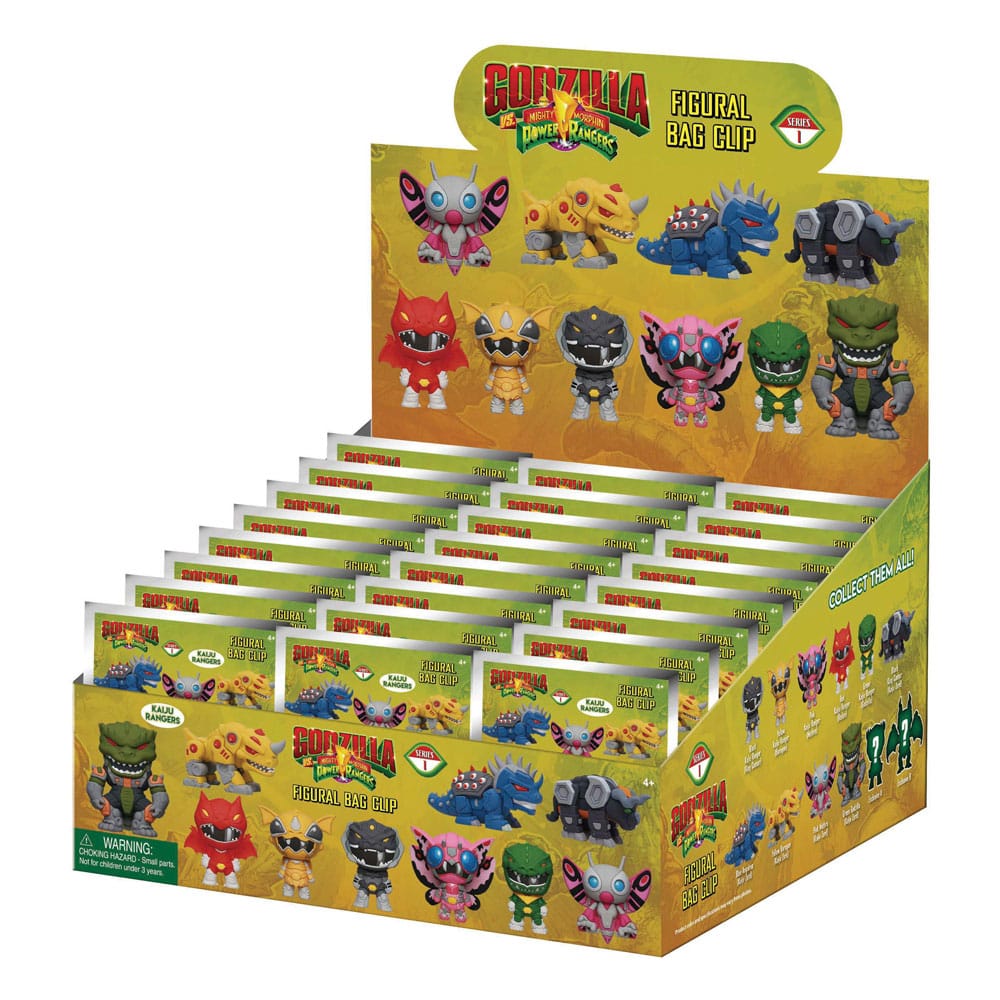 Godzilla vs. Power Rangers 3D PVC-Taschenanhänger Series 1 Display (24)