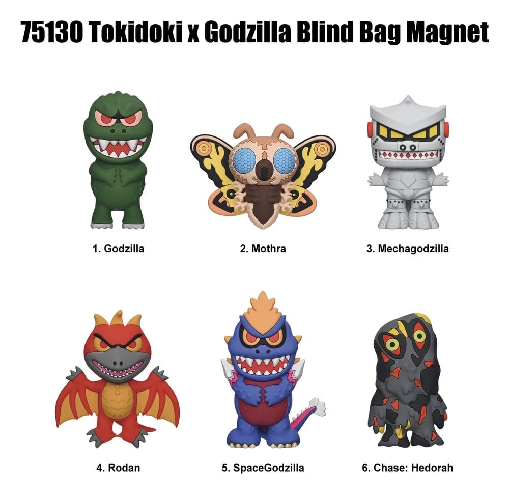 Tokidoki x Godzilla Magnete Blind Pack Serie 1 Display (12)