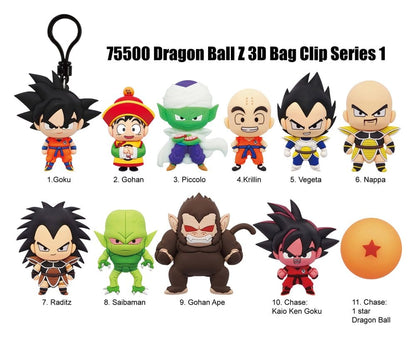 Dragon Ball Z 3D Schaumstoff-Taschenanhänger Serie 1 Display (24)