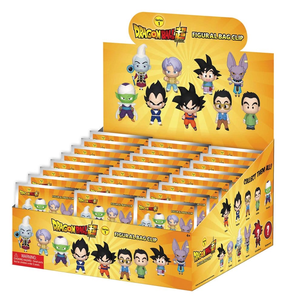 Dragon Ball Super 3D PVC-Taschenanhänger Serie 1 Display (24)