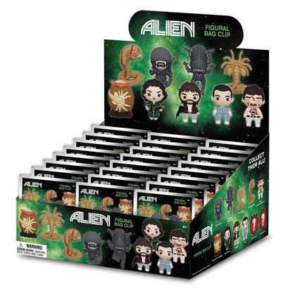 Alien 3D PVC-Taschenanhänger Series 1 Display (24)