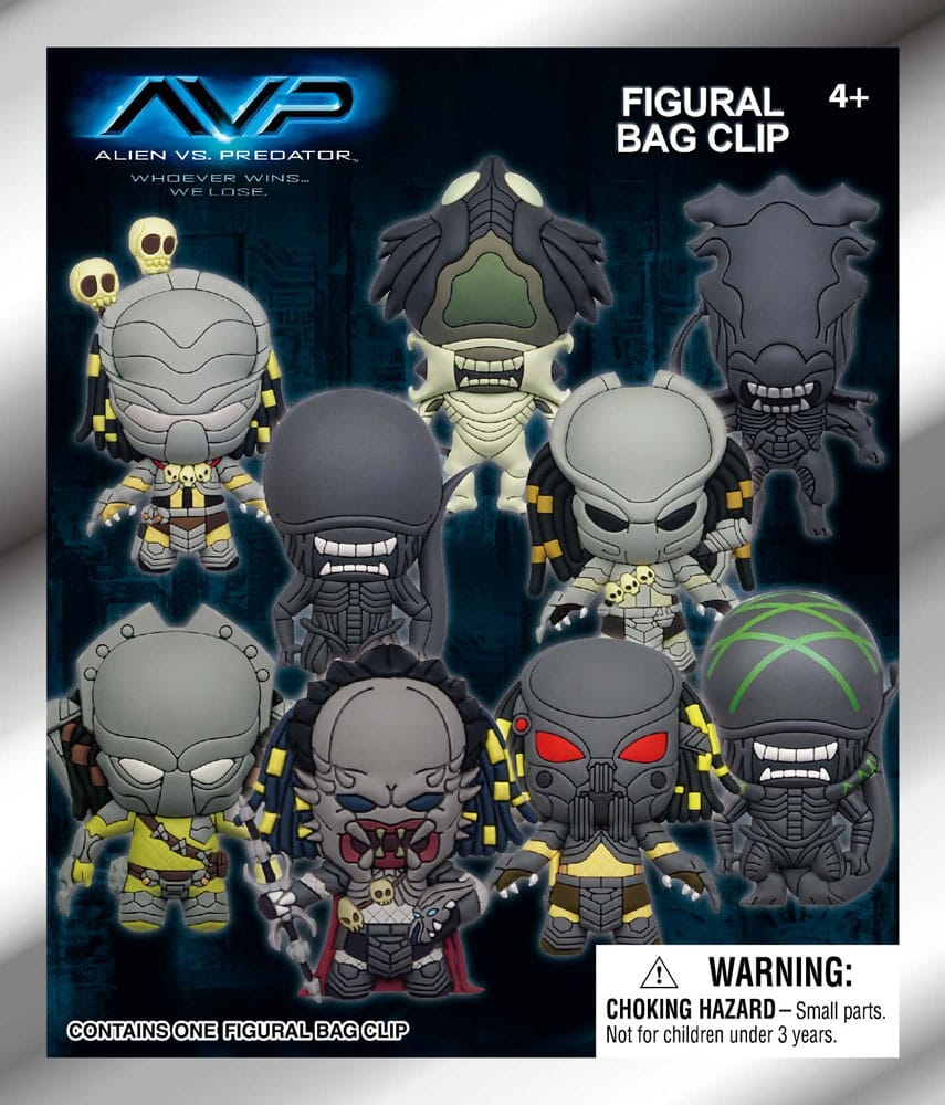 Alien vs. Predator 3D PVC-Taschenanhänger Display (24)