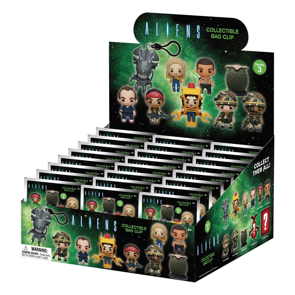 Alien 3D PVC-Taschenanhänger Serie 3 Display (24)