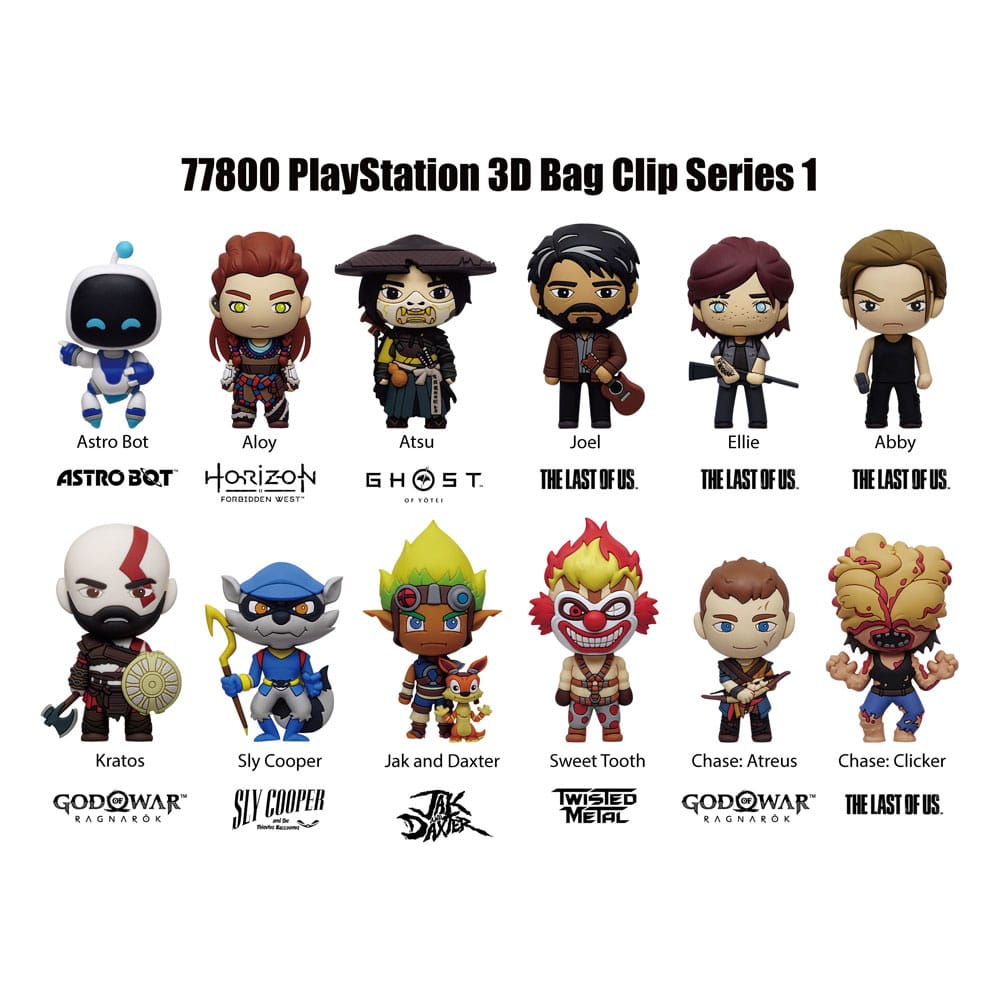 Playstation 3D PVC-Taschenanhänger Serie 1 Display  (24)
