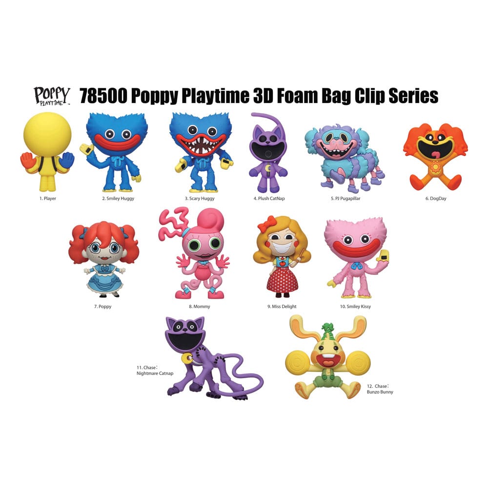 Poppy Playtime PVC-Taschenanhänger Series 1 Display (24)