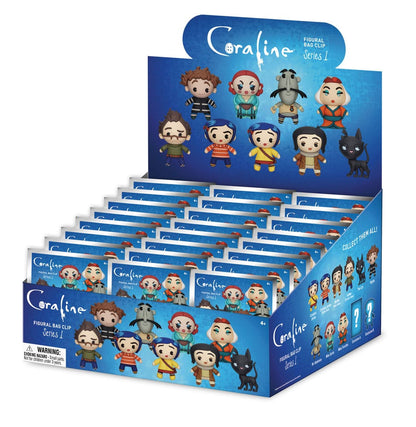 Coraline 3D PVC-Taschenanhänger Series 1 Display (24)
