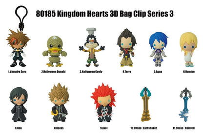 Kingdom Hearts 3D PVC-Taschenanhänger Series 3 Display (24)