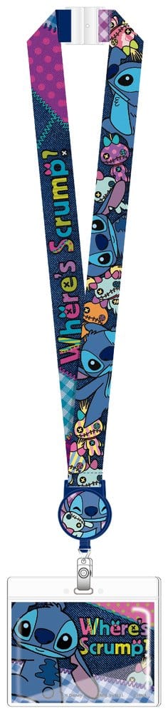 Lilo & Stitch Luxus-Schlüsselband mit Kartenhalter Stitch Where's Scrump?