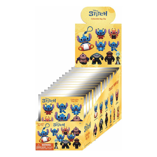 Lilo & Stitch 3D PVC-Taschenanhänger Stitch in Space Display  (24)