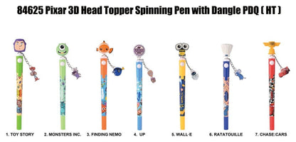Pixar 3D Head Topper Drehkugelschreiber Display (12)