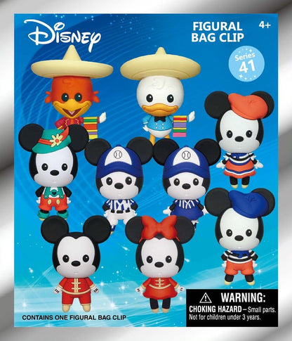 Mickey & Minnie Around the World 3D PVC-Taschenanhänger Serie 1 Blind Bag Display (24)
