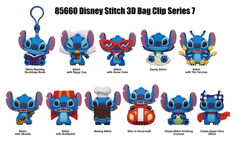 Lilo & Stitch 3D PVC-Taschenanhänger Series 7 Display (24)