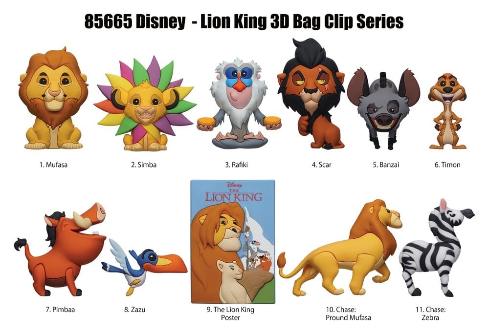 Der König der Löwen 3D PVC-Taschenanhänger Display (24)