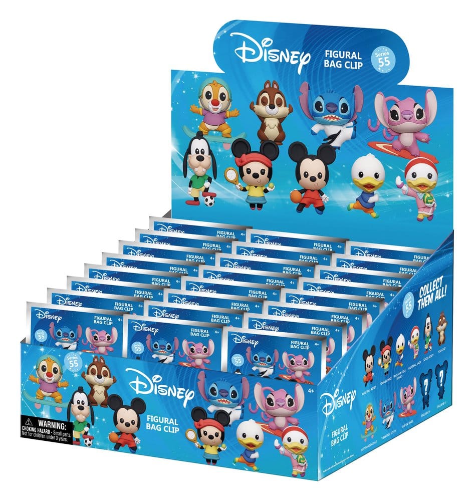 Disney Sports 3D PVC-Taschenanhänger Serie 55 Blind Bag Display (24)