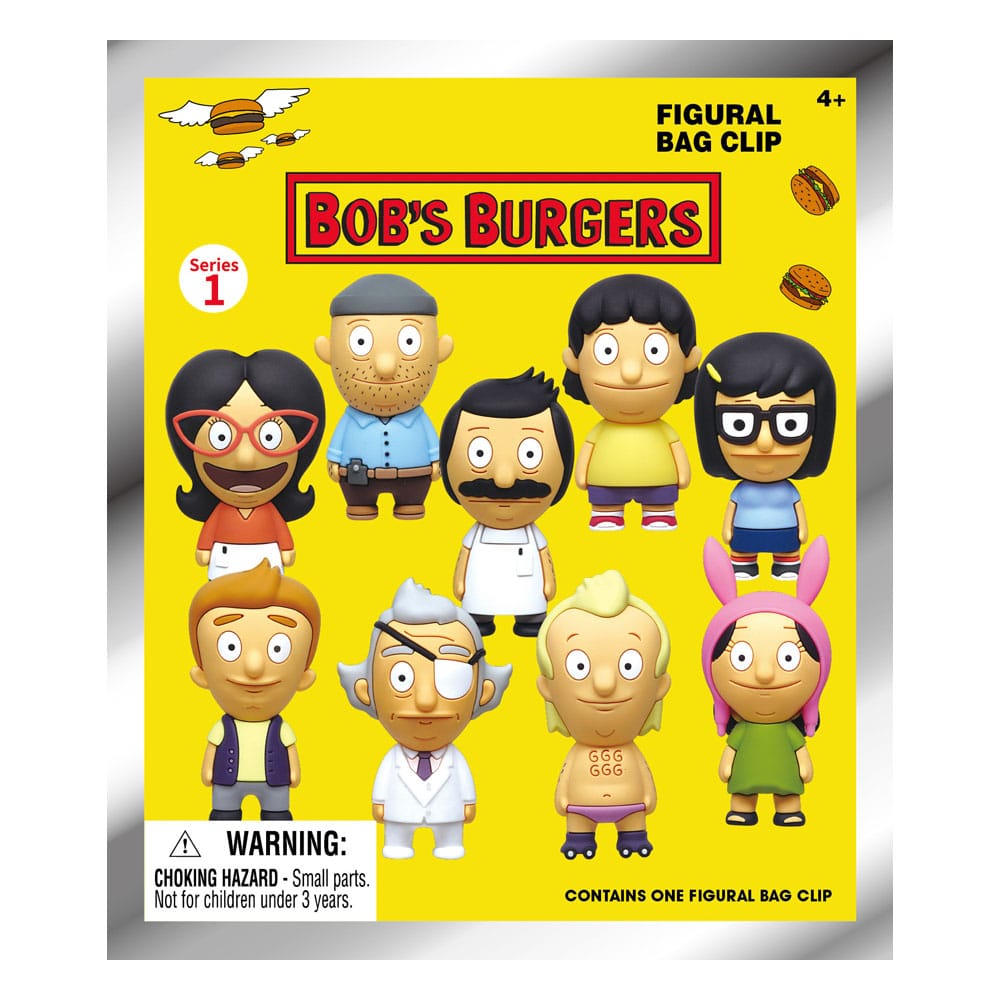 Bob's Burgers 3D PVC-Taschenanhänger Serie 1 Display  (24)